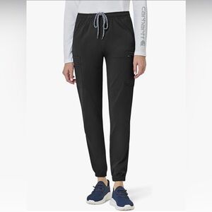 Carhartt Scrub Jogger Pants Women’s Large Black Stretch Cargo Medical Nurse
